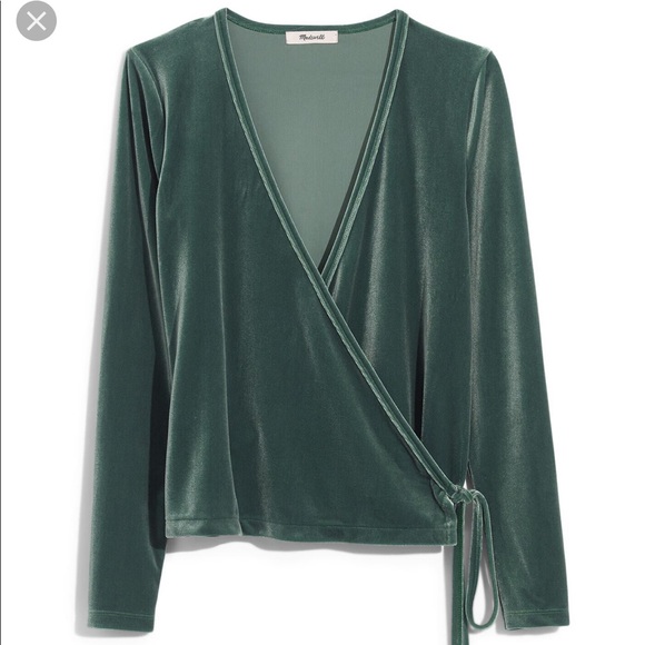 Madewell Tops - Madewell | NWT! Ballet Velvet Wrap Top